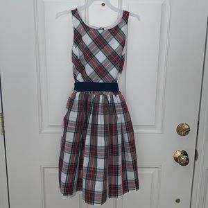 Polo Ralph Lauren, 12, Very Pretty Plaid Dress, Ivory/Red/ Black/Green/Yellow